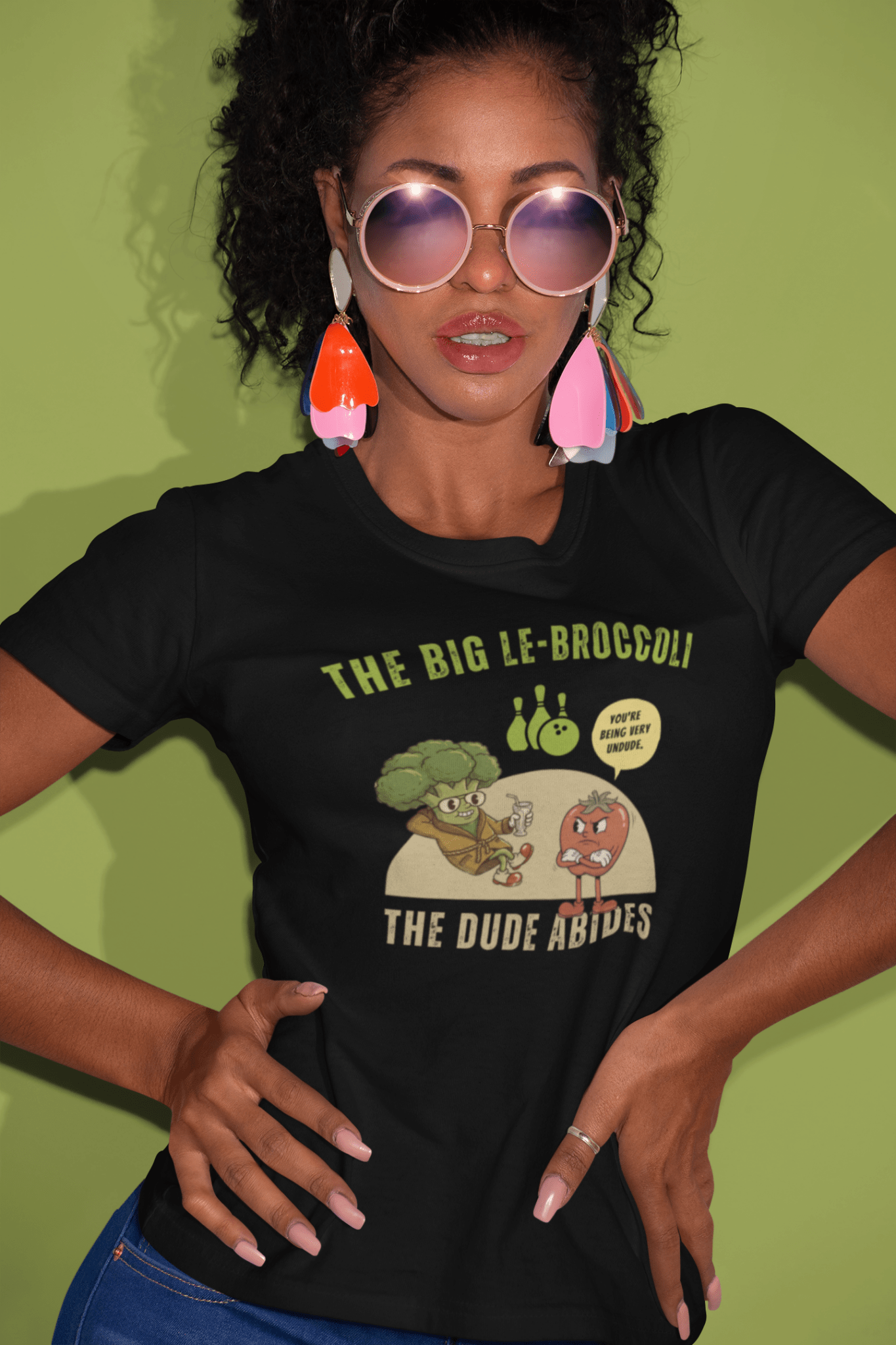The Big Le - Broccoli T-Shirt | Funny Vintage Vegetable Parody Tee - Guilty Kick Apparel