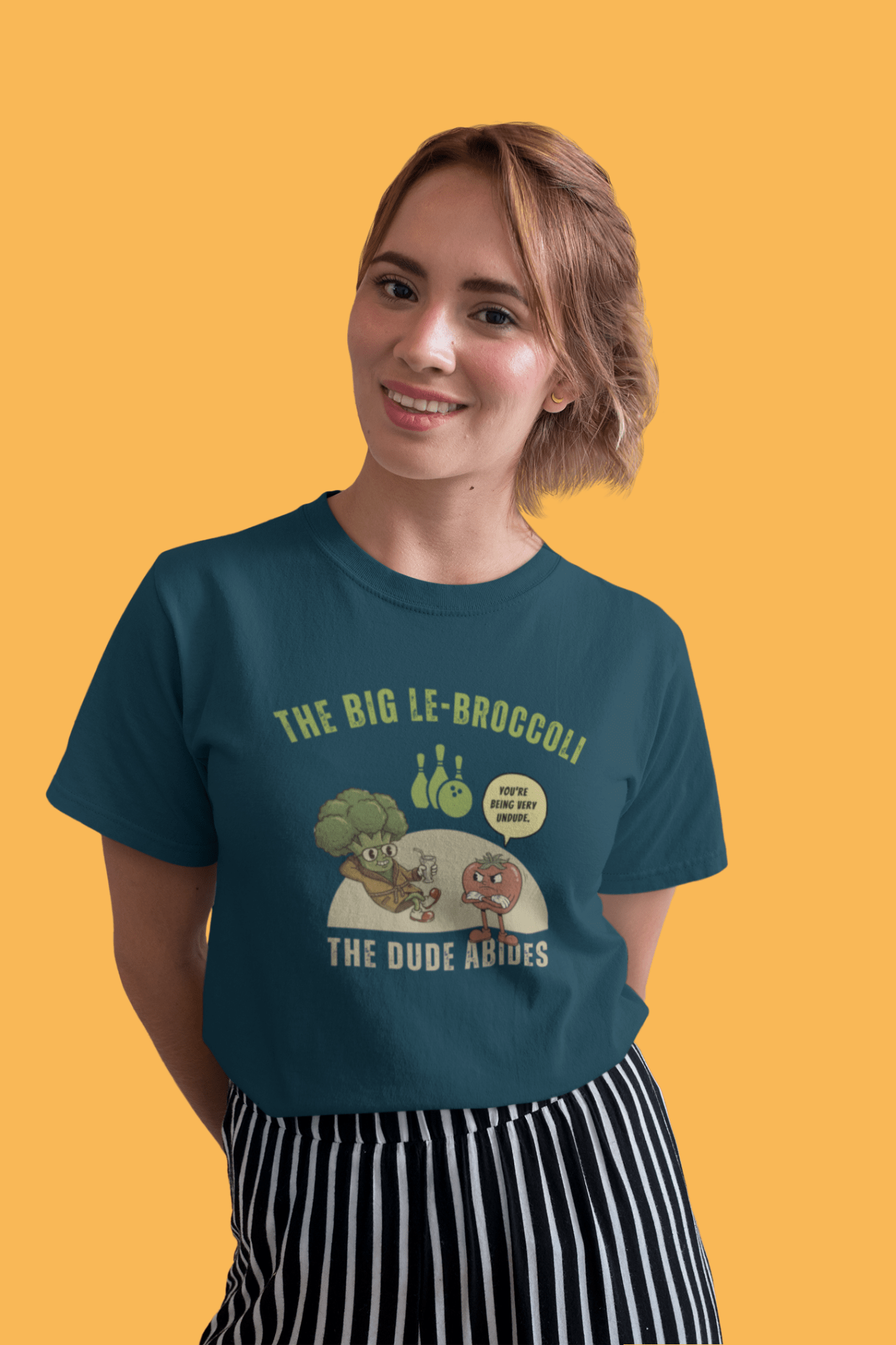 The Big Le - Broccoli T-Shirt | Funny Vintage Vegetable Parody Tee - Guilty Kick Apparel