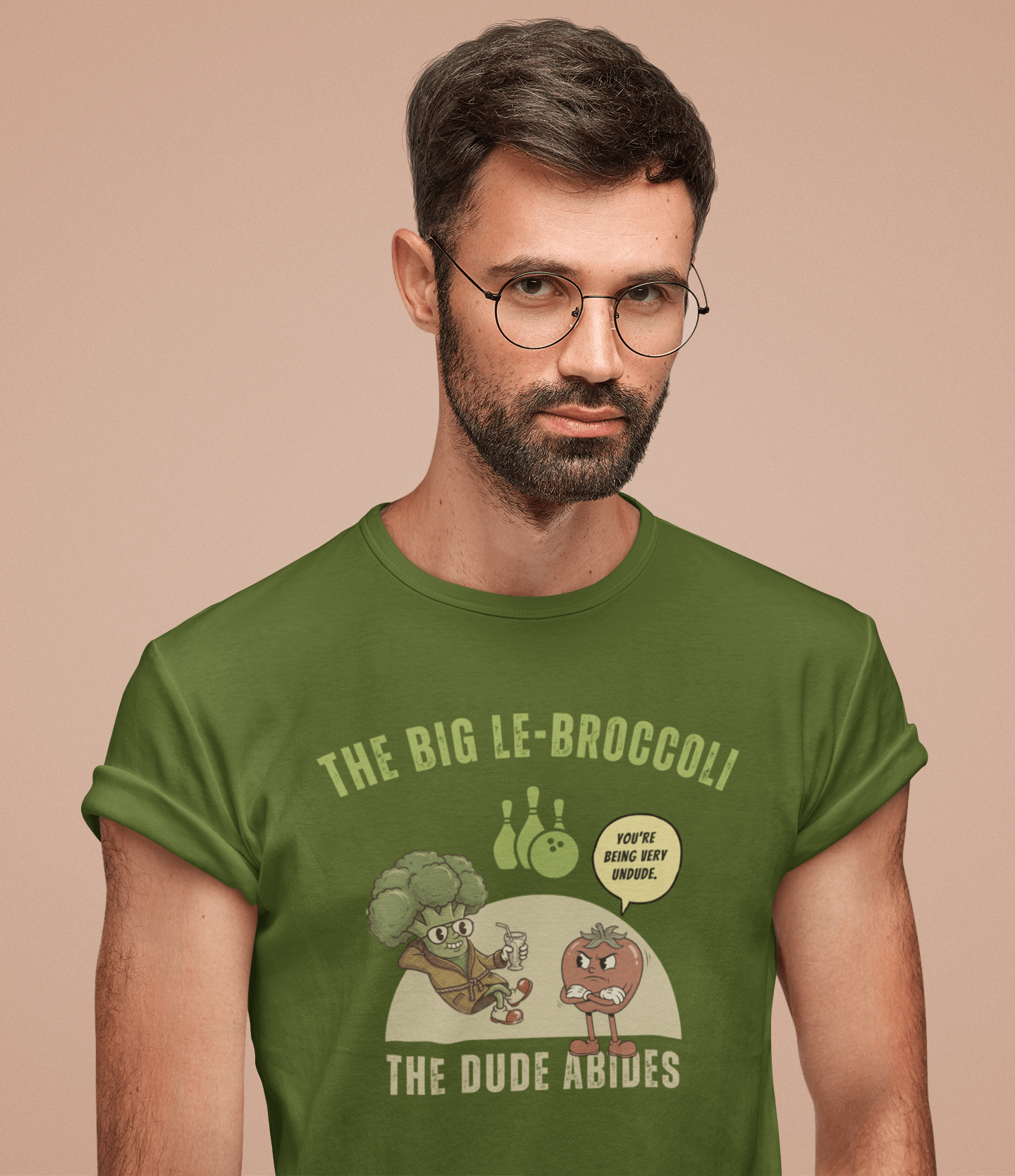 The Big Le - Broccoli T-Shirt | Funny Vintage Vegetable Parody Tee - Guilty Kick Apparel