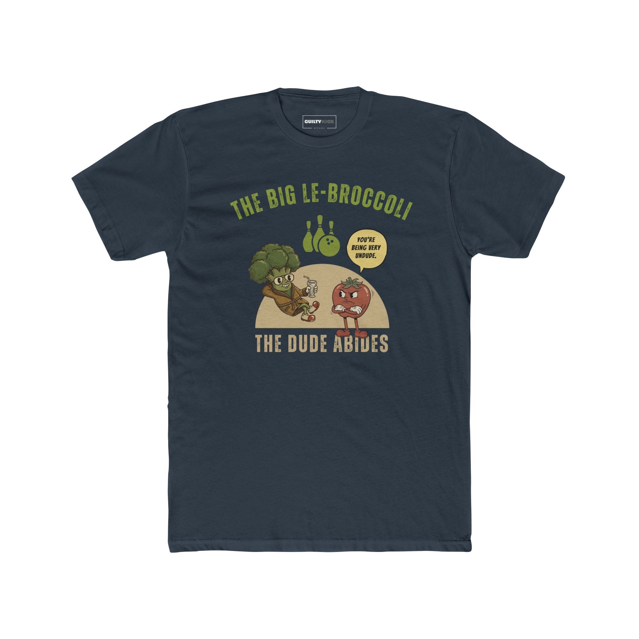 The Big Le - Broccoli T-Shirt | Funny Vintage Vegetable Parody Tee - Guilty Kick Apparel