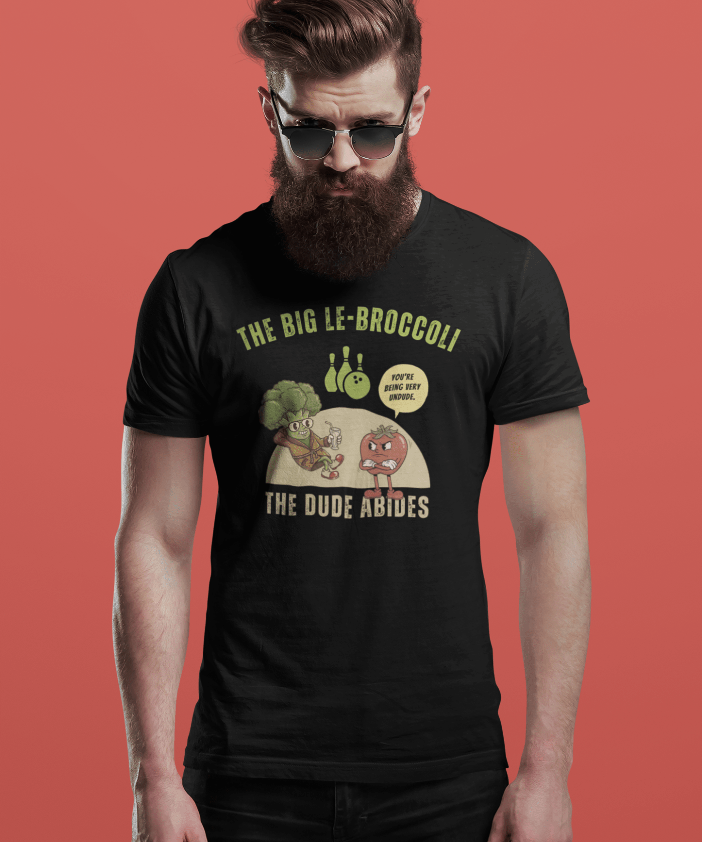 The Big Le - Broccoli T-Shirt | Funny Vintage Vegetable Parody Tee - Guilty Kick Apparel