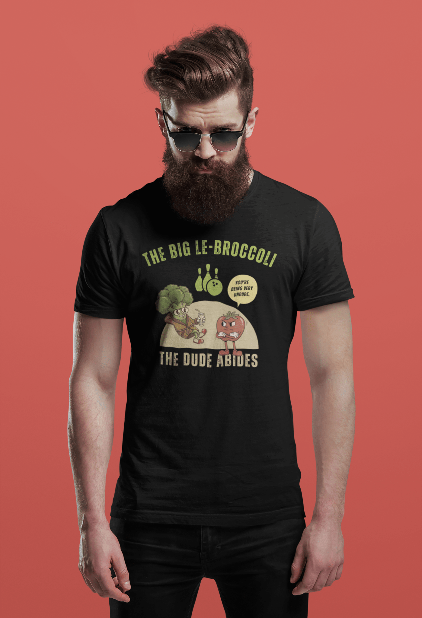 The Big Le - Broccoli T-Shirt | Funny Vintage Vegetable Parody Tee - Guilty Kick Apparel