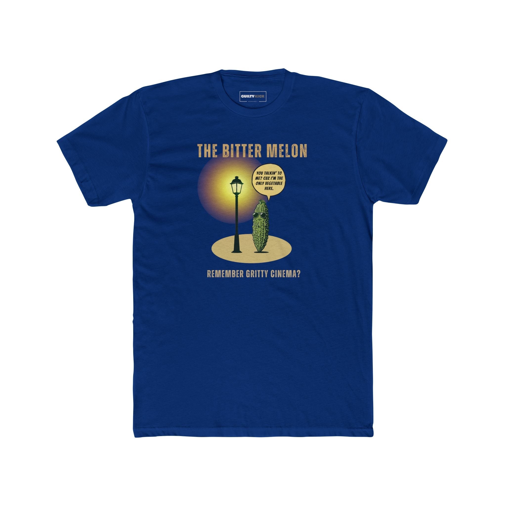 The Bitter Melon T-Shirt | Gritty Cinema Parody | Funny Taxi Driver Movie Tee - Guilty Kick Apparel