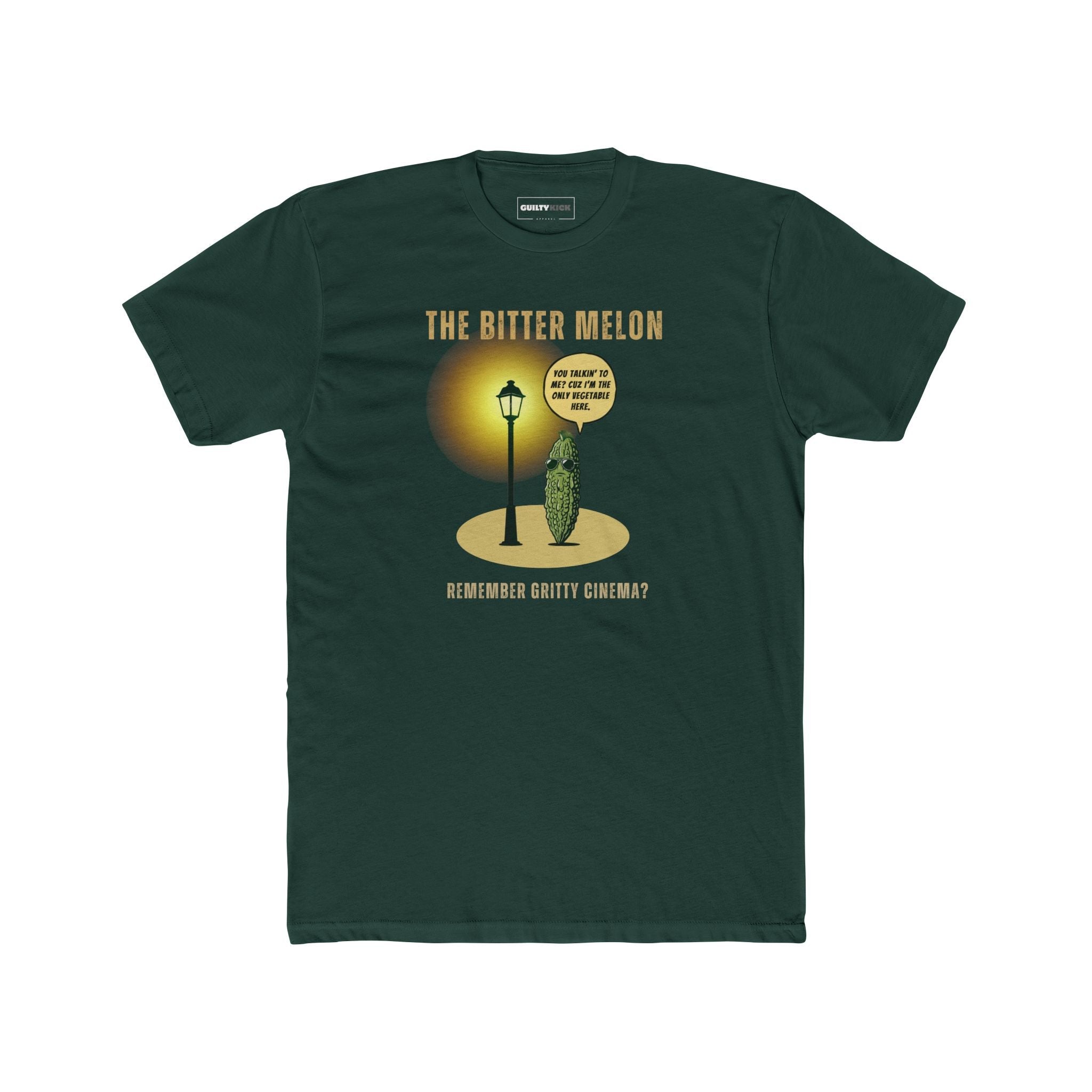 The Bitter Melon T-Shirt | Gritty Cinema Parody | Funny Taxi Driver Movie Tee - Guilty Kick Apparel