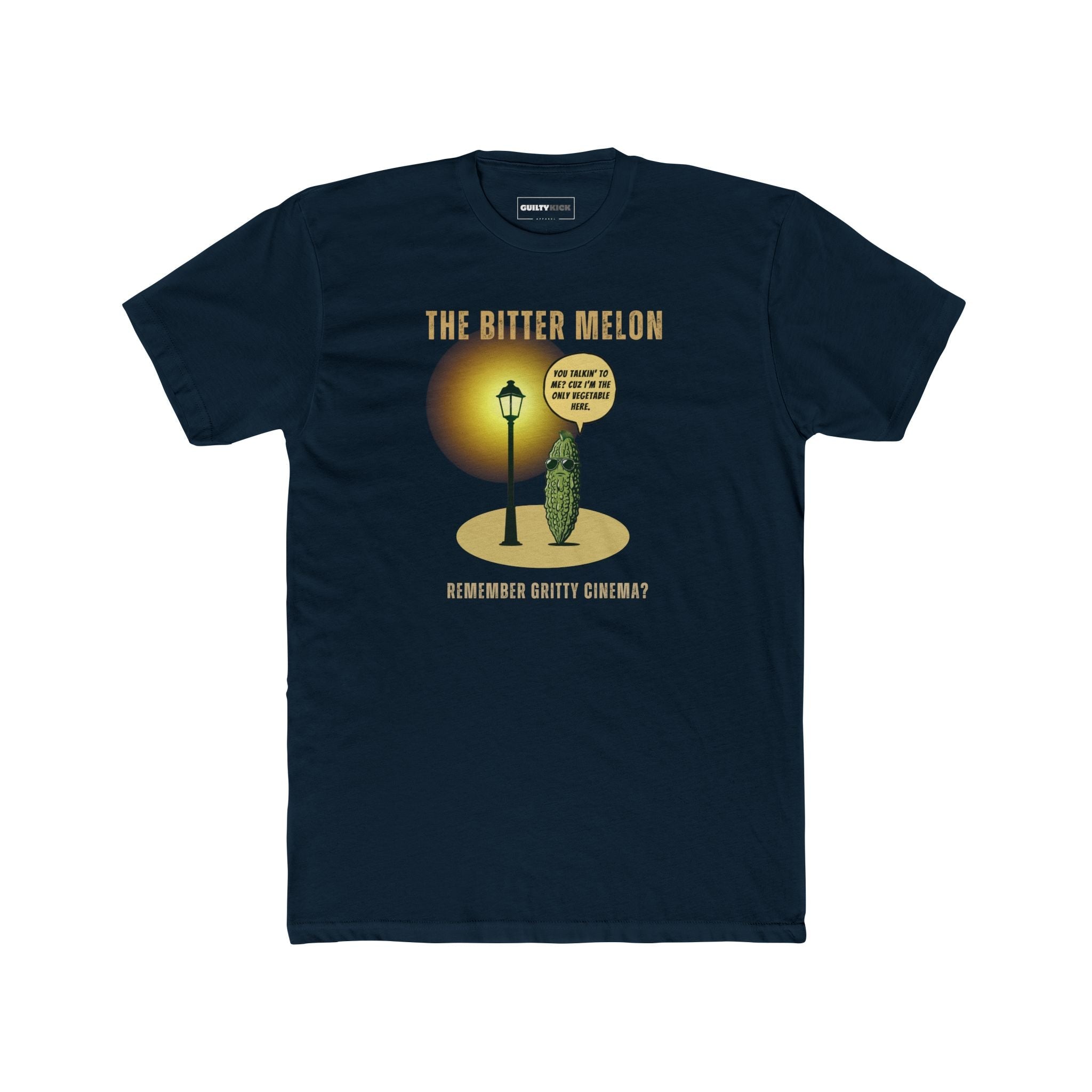 The Bitter Melon T-Shirt | Gritty Cinema Parody | Funny Taxi Driver Movie Tee - Guilty Kick Apparel