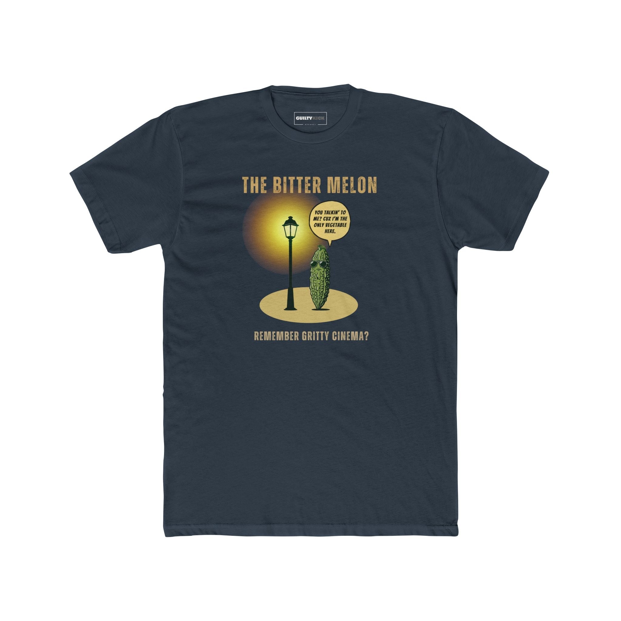 The Bitter Melon T-Shirt | Gritty Cinema Parody | Funny Taxi Driver Movie Tee - Guilty Kick Apparel