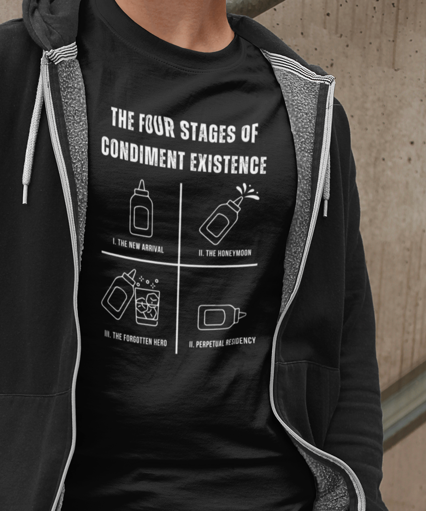The Condiment Life Cycle: A Tragicomic Tee - Guilty Kick Apparel
