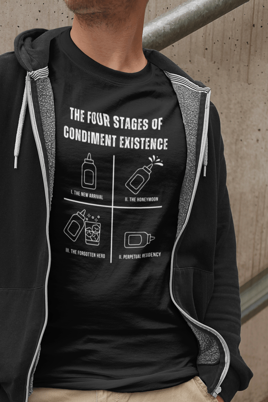 The Condiment Life Cycle: A Tragicomic Tee - Guilty Kick Apparel