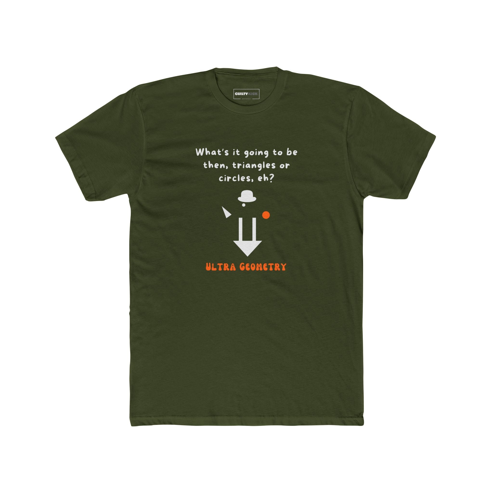 The Droog's Geometry Lesson Tee | Circles or Triangles, Eh? - Guilty Kick Apparel