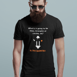 The Droog's Geometry Lesson Tee | Circles or Triangles, Eh? - Guilty Kick Apparel