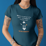 The Droog's Geometry Lesson Tee | Circles or Triangles, Eh? - Guilty Kick Apparel
