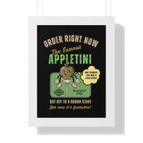 The Famous Appletini (Invented 1996) - Regret - Filled Retro Drink Poster - Guilty Kick Apparel