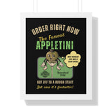 The Famous Appletini (Invented 1996) - Regret - Filled Retro Drink Poster - Guilty Kick Apparel