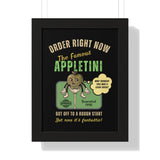 The Famous Appletini (Invented 1996) - Regret - Filled Retro Drink Poster - Guilty Kick Apparel