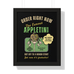 The Famous Appletini (Invented 1996) - Regret - Filled Retro Drink Poster - Guilty Kick Apparel
