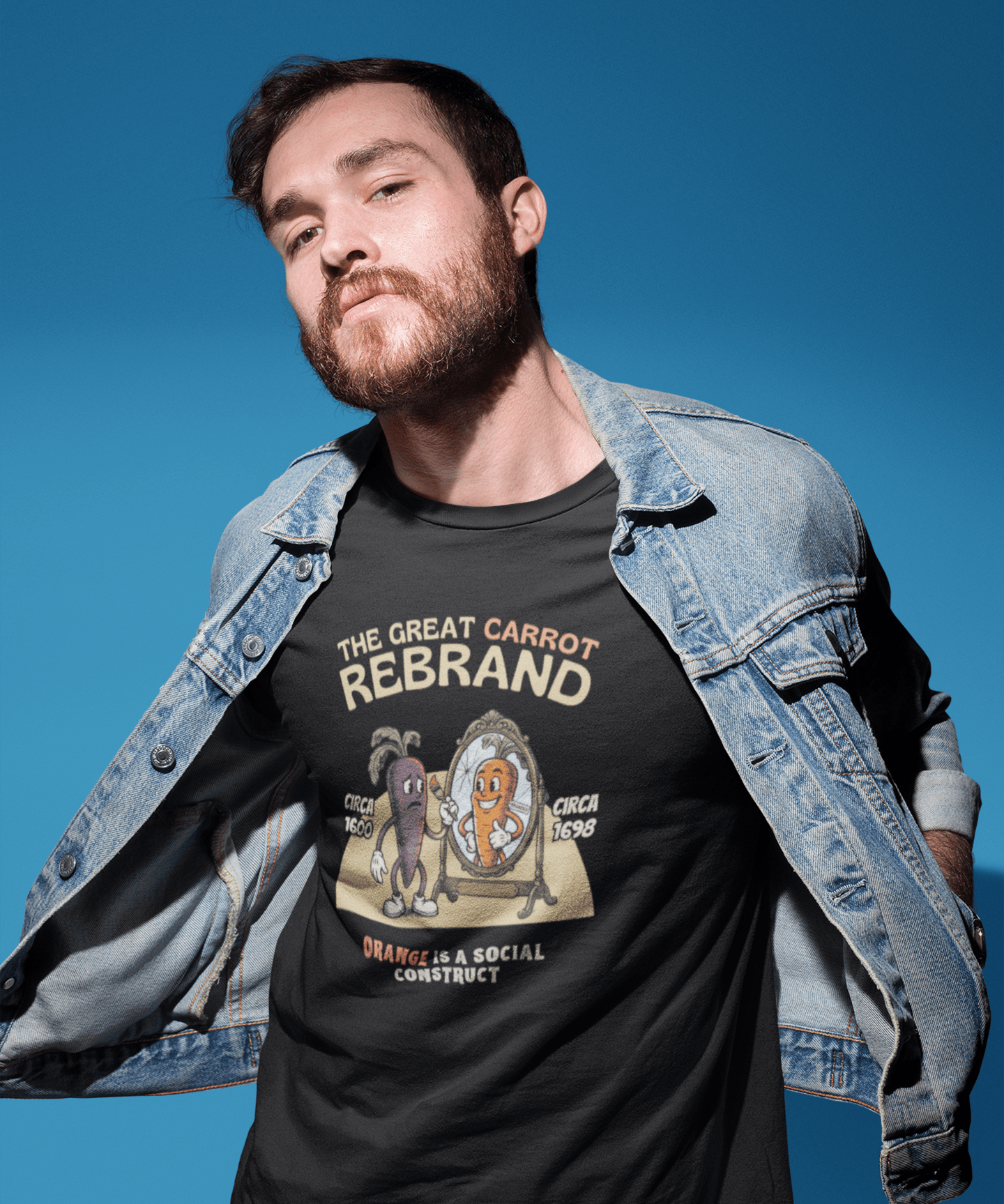 The Great Carrot Rebrand T-Shirt - Vintage Purple Carrot vs Orange History Humor Graphic Tee - Guilty Kick Apparel