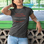 The "Ho - Ho - What?" Programmer Holiday Action Movie Parody Tee - Guilty Kick Apparel