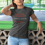 The "Ho - Ho - What?" Programmer Holiday Action Movie Parody Tee - Guilty Kick Apparel