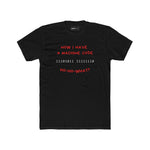 The "Ho - Ho - What?" Programmer Holiday Action Movie Parody Tee - Guilty Kick Apparel