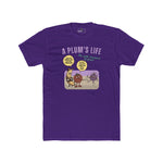 The life of a plum, Vintage Cartoon Fruit Satire T-shirt - Guilty Kick Apparel