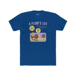 The life of a plum, Vintage Cartoon Fruit Satire T-shirt - Guilty Kick Apparel