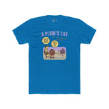 The life of a plum, Vintage Cartoon Fruit Satire T-shirt - Guilty Kick Apparel