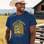 The Ol' Boot - Liquor Cafe T-Shirt: Red Hot Texas Chili | Funny Vintage Diner Mascot Tee | We'll Bring Flowers to Your Funeral - Guilty Kick Apparel