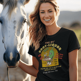 The Ol' Boot - Liquor Cafe T-Shirt: Red Hot Texas Chili | Funny Vintage Diner Mascot Tee | We'll Bring Flowers to Your Funeral - Guilty Kick Apparel
