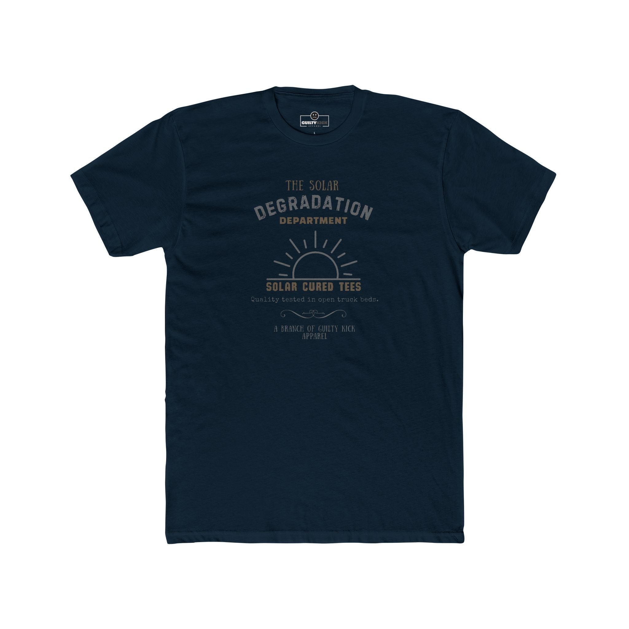 The Solar Degradation Department "Solar Cured Tees" Vintage Graphic T-Shirt, The Brand New Vintage Sun-Baked Collection - Guilty Kick Apparel