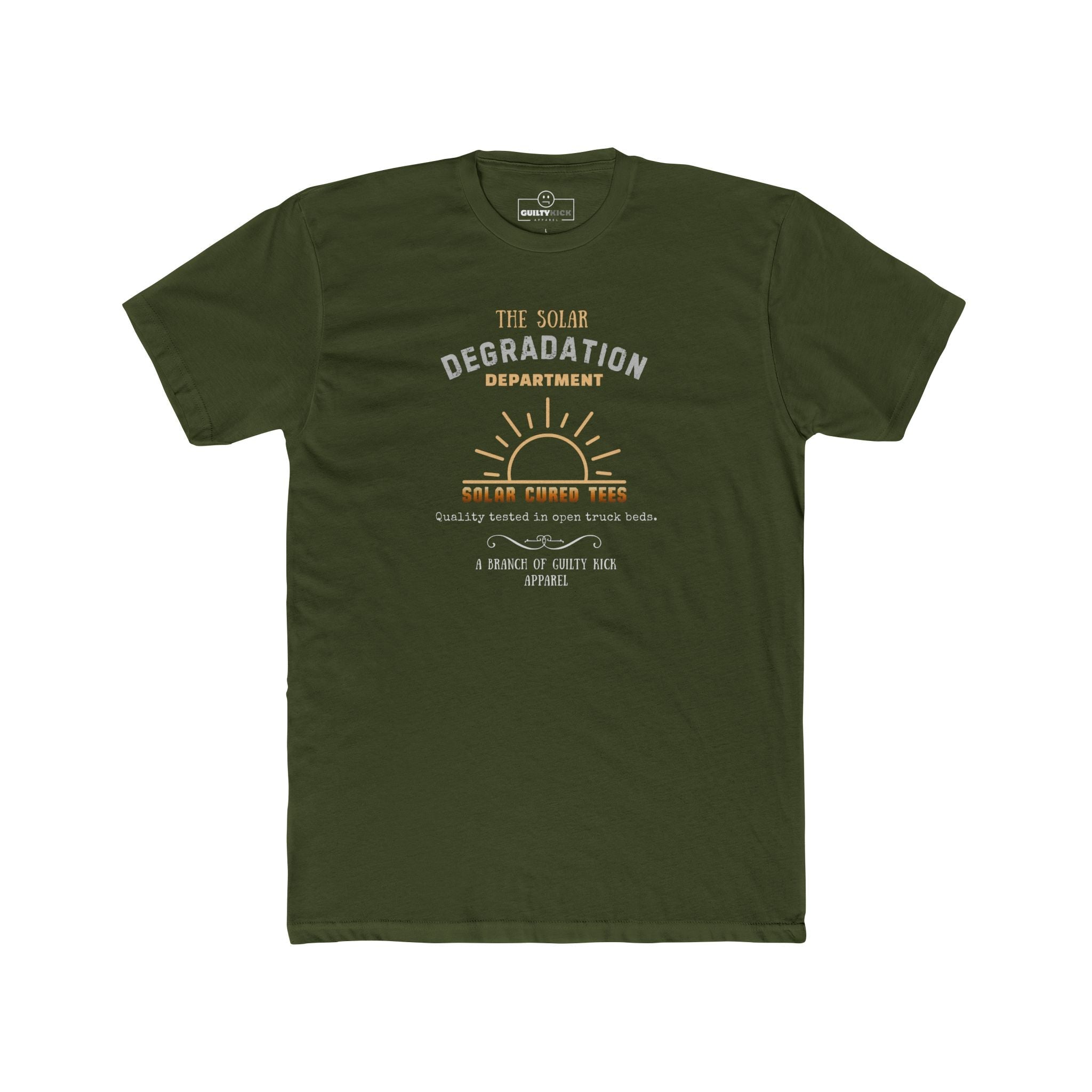 The Solar Degradation Department "Solar Cured Tees" Vintage Graphic T-Shirt, The Brand New Vintage Sun-Baked Collection - Guilty Kick Apparel