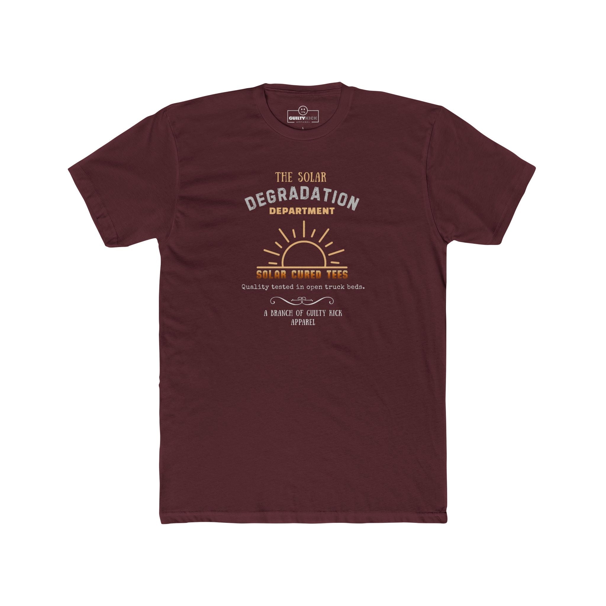 The Solar Degradation Department "Solar Cured Tees" Vintage Graphic T-Shirt, The Brand New Vintage Sun-Baked Collection - Guilty Kick Apparel