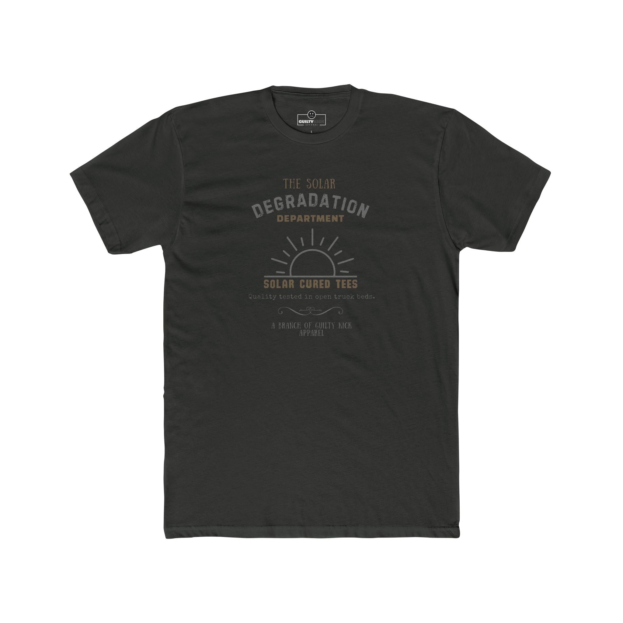 The Solar Degradation Department "Solar Cured Tees" Vintage Graphic T-Shirt, The Brand New Vintage Sun-Baked Collection - Guilty Kick Apparel