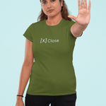 The [X] Close Anti - Social Graphic Tee - Funny Introvert Shirt - Guilty Kick Apparel