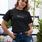 The [X] Close Anti - Social Graphic Tee - Funny Introvert Shirt - Guilty Kick Apparel