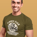 Tinned Fish Sailor Cat Retro T-Shirt Official Snack of Social Burnout Vintage 1930s Cartoon Tee - Guilty Kick Apparel
