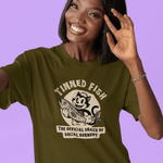 Tinned Fish Sailor Cat Retro T-Shirt Official Snack of Social Burnout Vintage 1930s Cartoon Tee - Guilty Kick Apparel