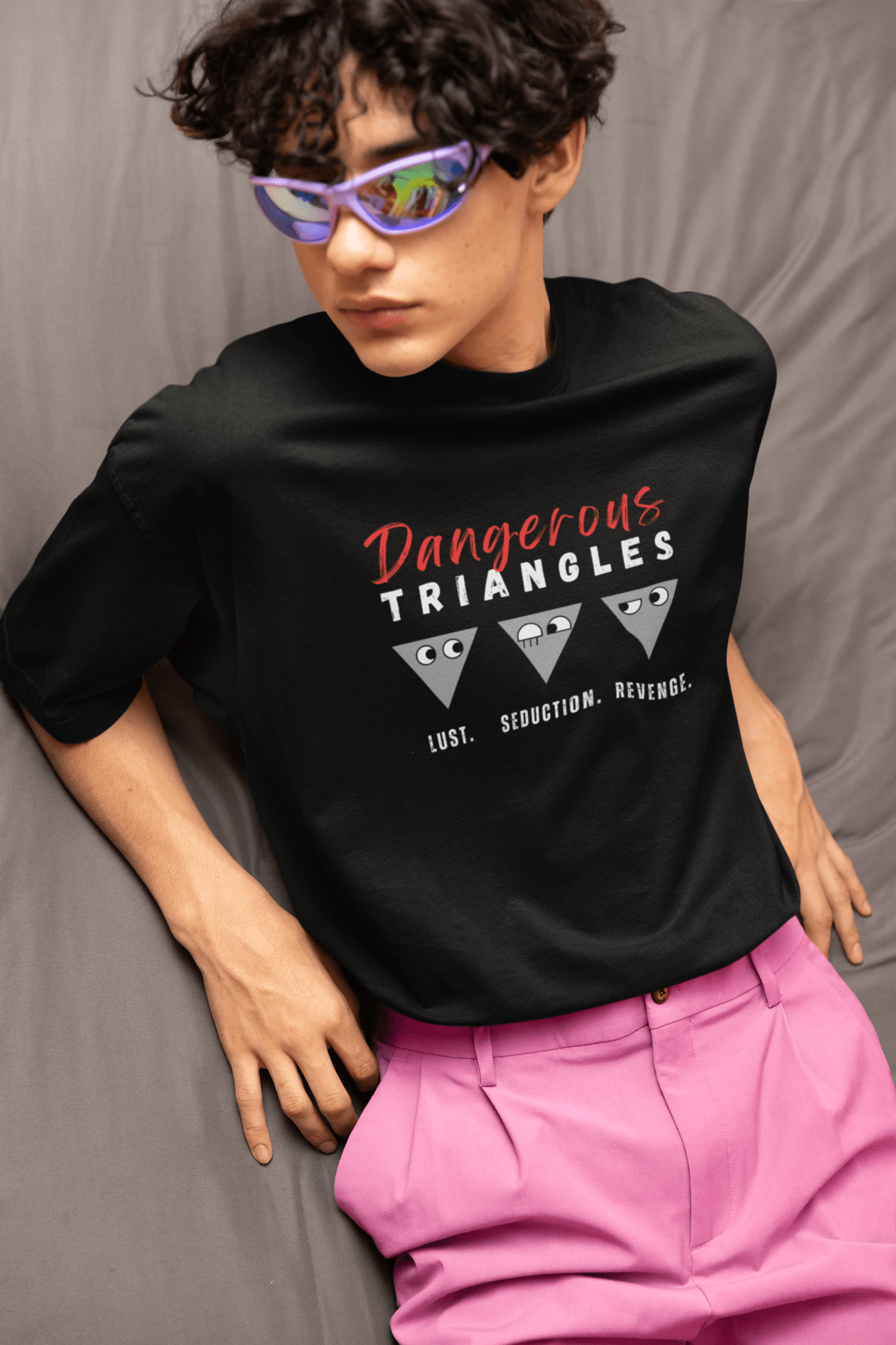 Triangle Minimalist Movie Parody Tee of Dangerous Liaisons - Guilty Kick Apparel