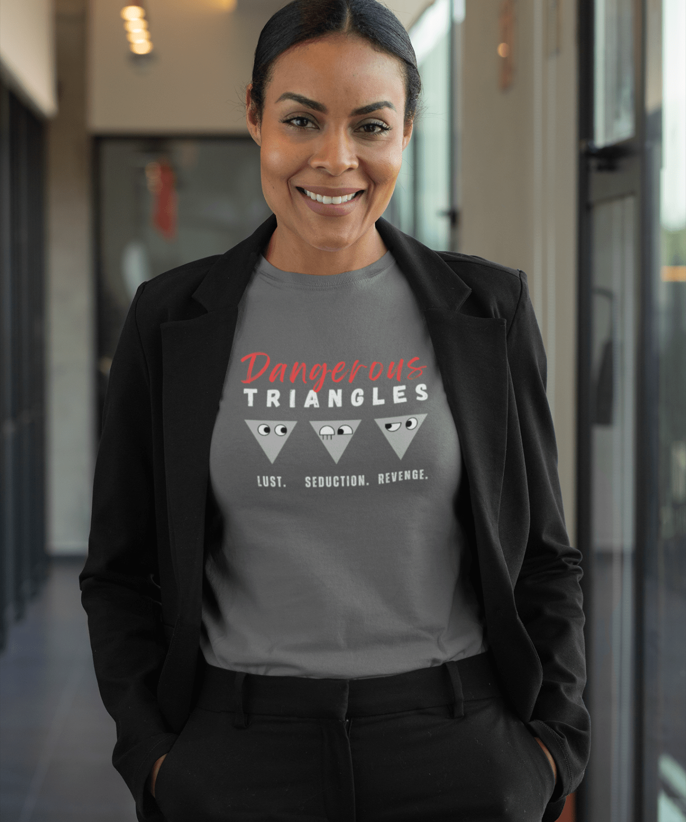 Triangle Minimalist Movie Parody Tee of Dangerous Liaisons - Guilty Kick Apparel