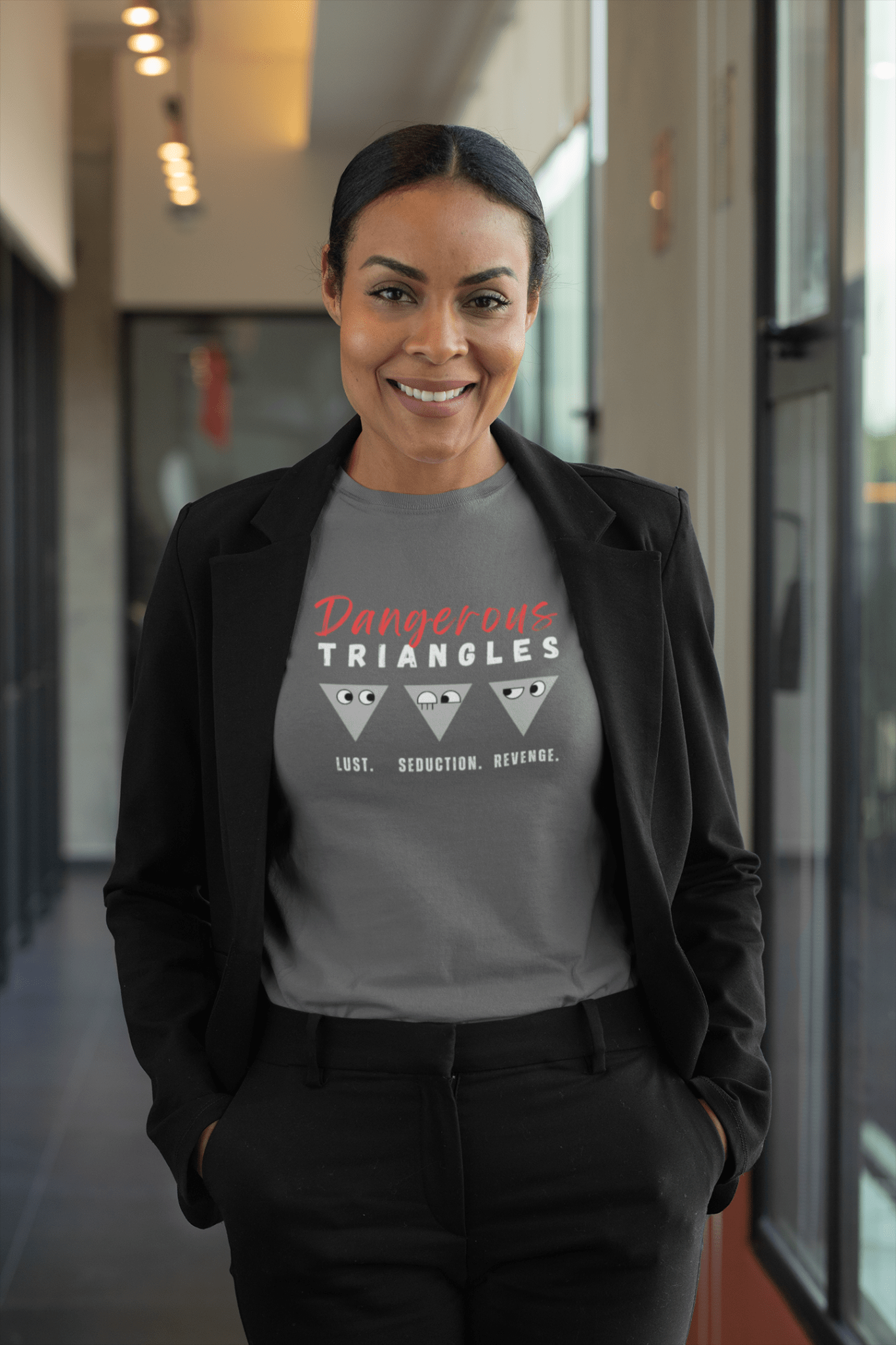Triangle Minimalist Movie Parody Tee of Dangerous Liaisons - Guilty Kick Apparel