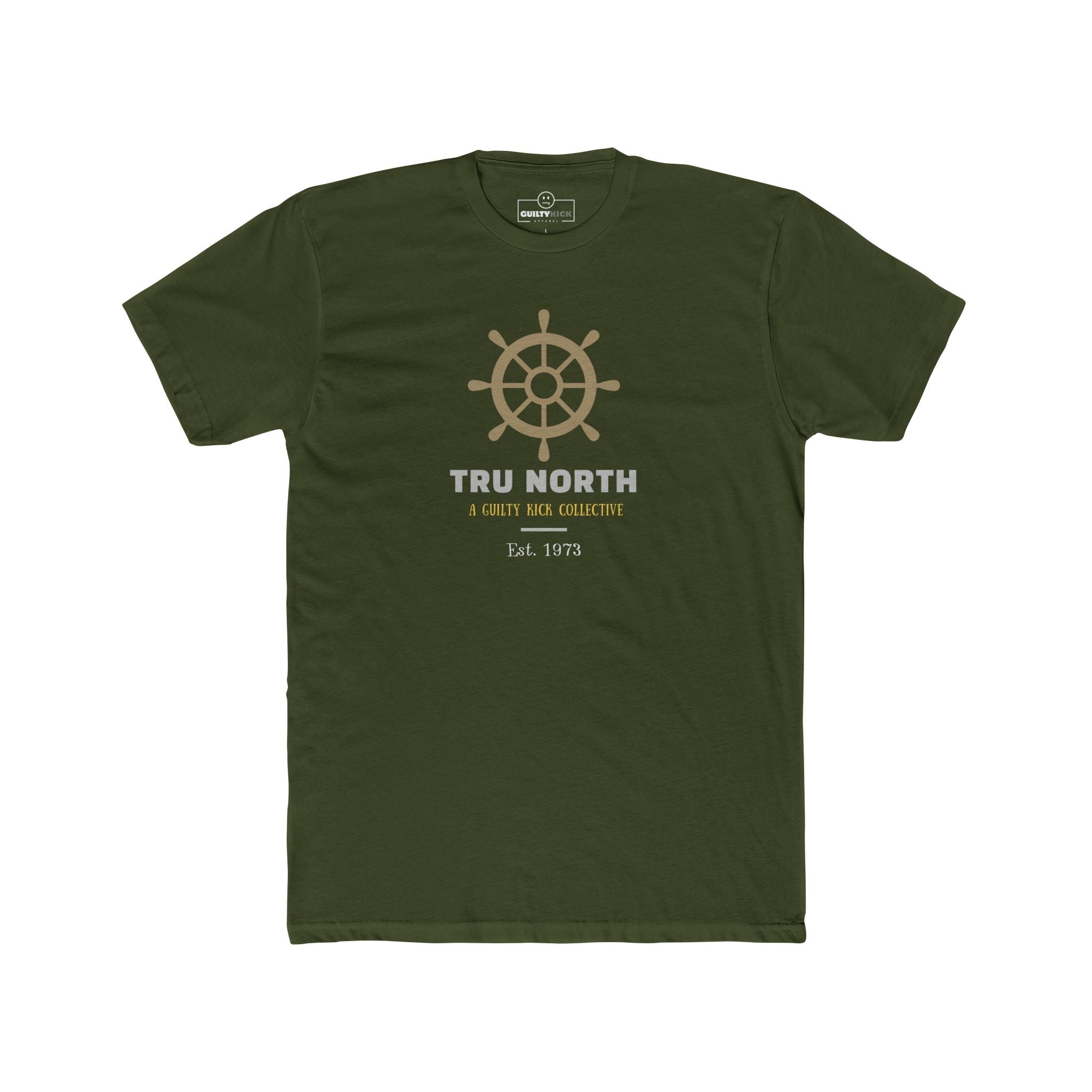 Tru North "Est. 1973" Vintage Ships Wheel Graphic T-Shirt, The Brand New Vintage Sunbaked Collection - Guilty Kick Apparel