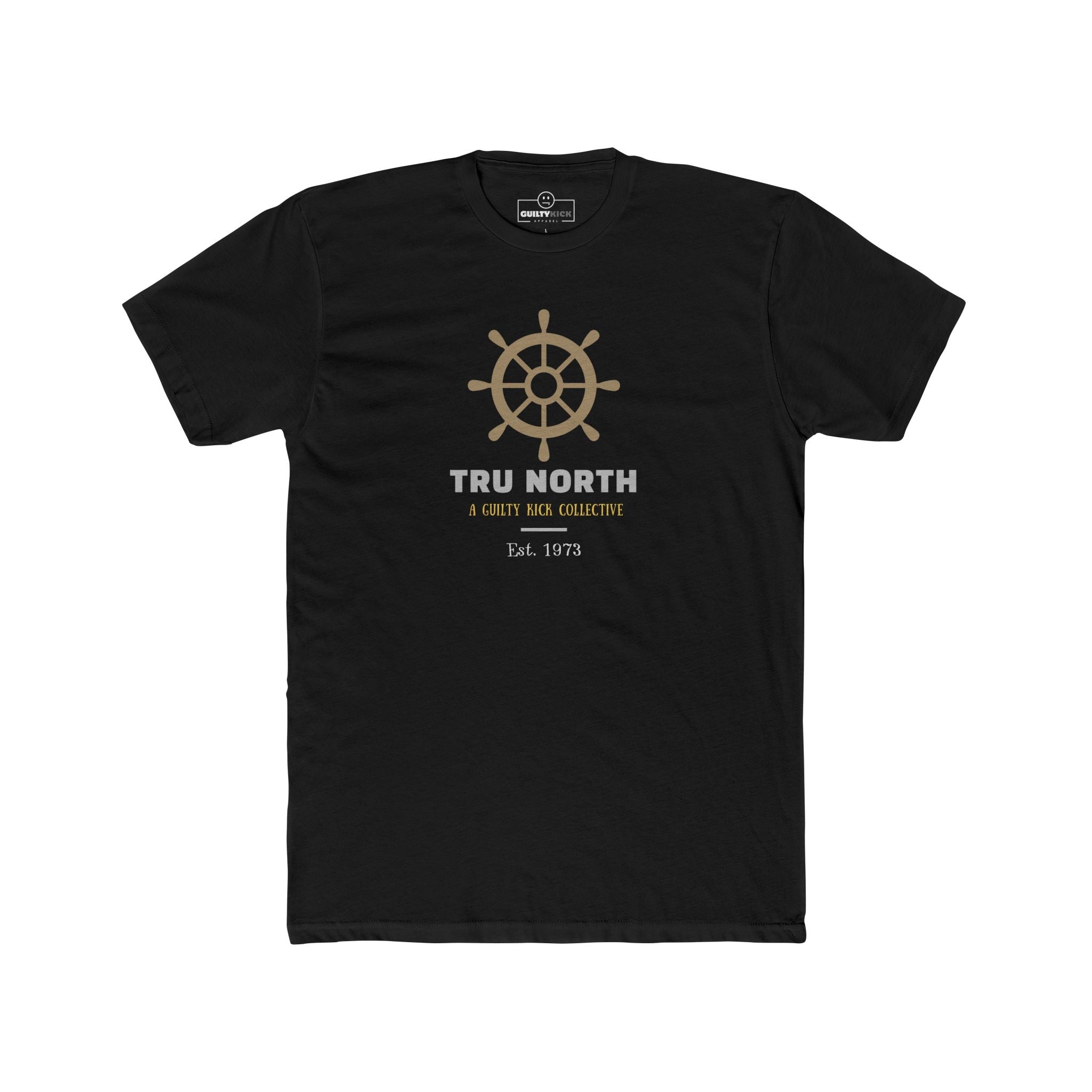 Tru North "Est. 1973" Vintage Ships Wheel Graphic T-Shirt, The Brand New Vintage Sunbaked Collection - Guilty Kick Apparel