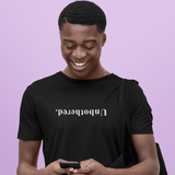 Unbothered. Upside Down Sarcastic Minimalist Graphic T-Shirt - Guilty Kick Apparel