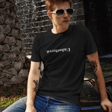 Unbothered. Upside Down Sarcastic Minimalist Graphic T-Shirt - Guilty Kick Apparel