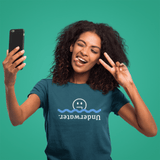 Underwater Inverted Text Graphic Tee Absurdist Introvert Zipper Smile T-Shirt - Guilty Kick Apparel