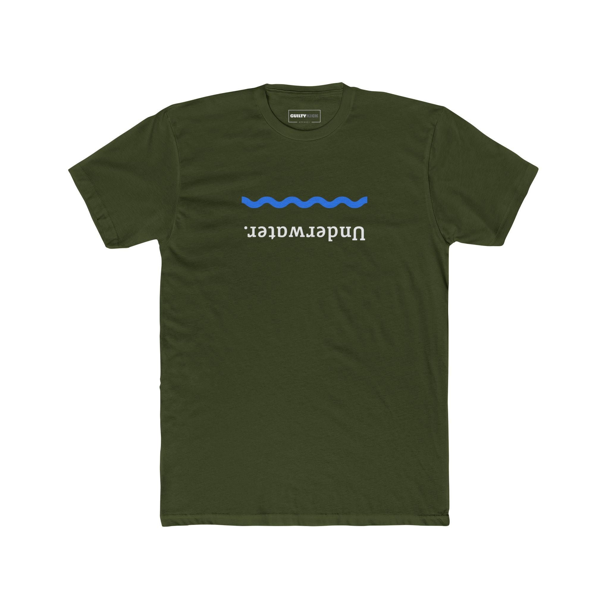 Underwater. Upside Down Minimalist T-Shirt - Ironic Streetwear Tee - Guilty Kick Apparel