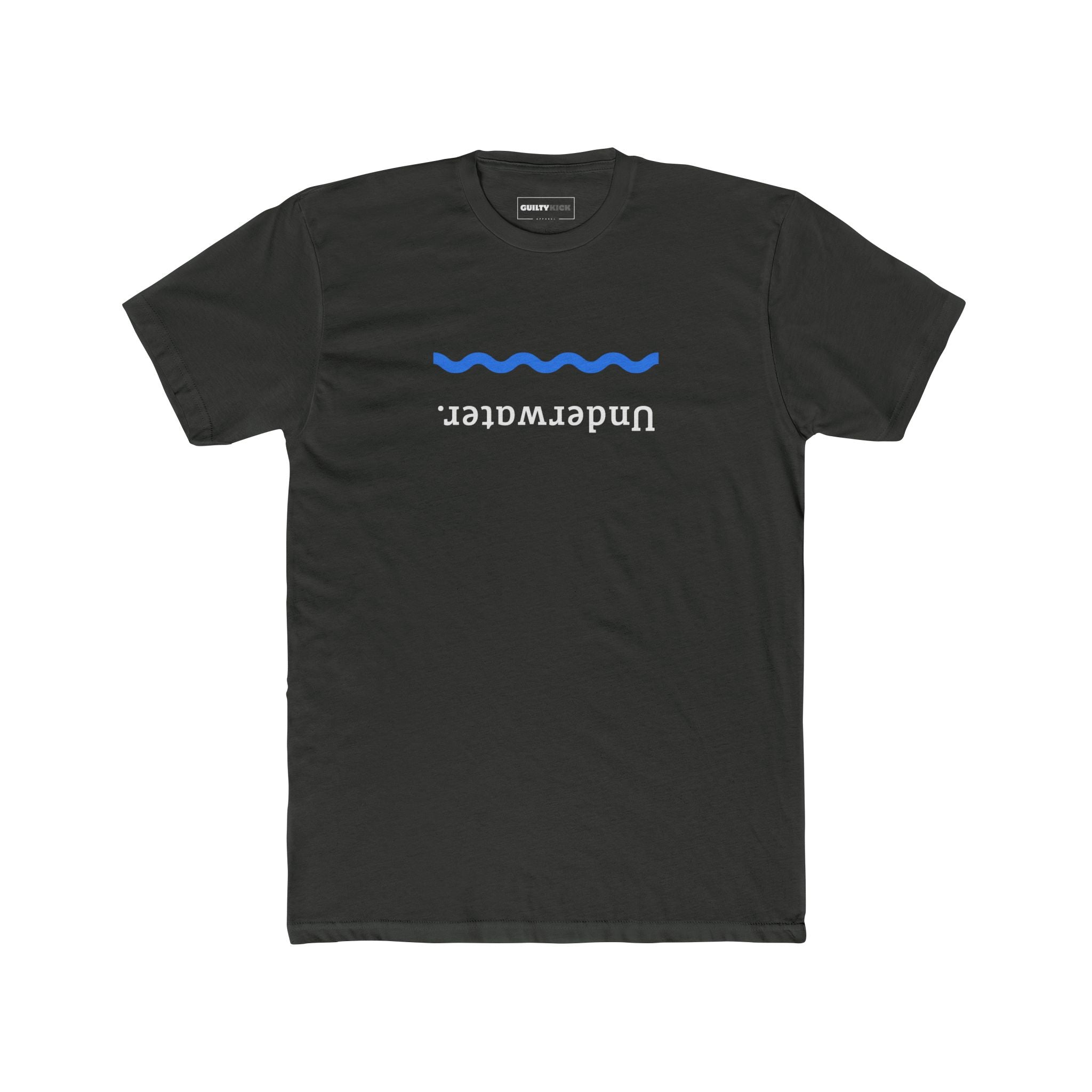 Underwater. Upside Down Minimalist T-Shirt - Ironic Streetwear Tee - Guilty Kick Apparel