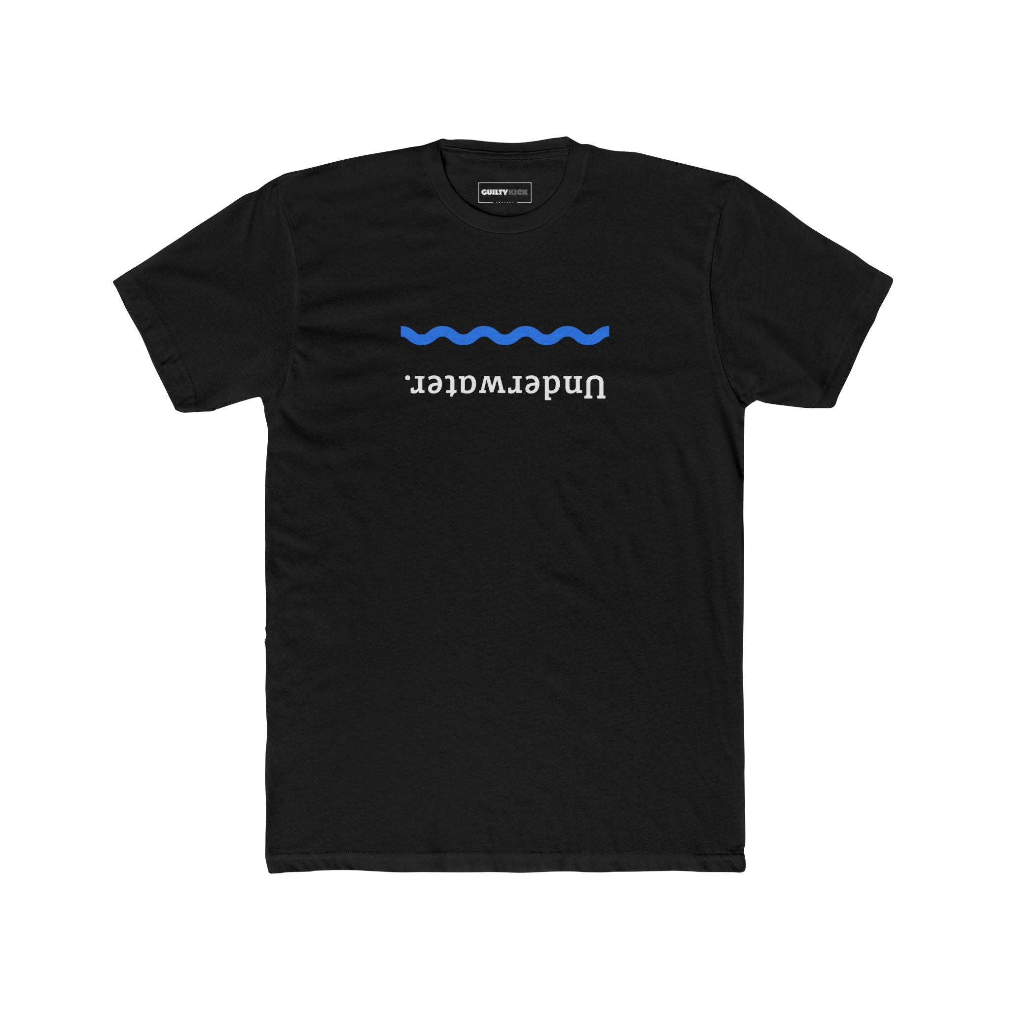 Underwater. Upside Down Minimalist T-Shirt - Ironic Streetwear Tee - Guilty Kick Apparel