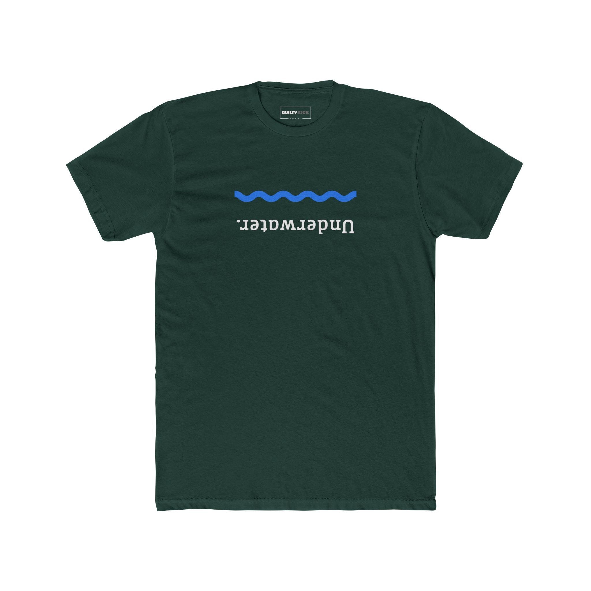 Underwater. Upside Down Minimalist T-Shirt - Ironic Streetwear Tee - Guilty Kick Apparel
