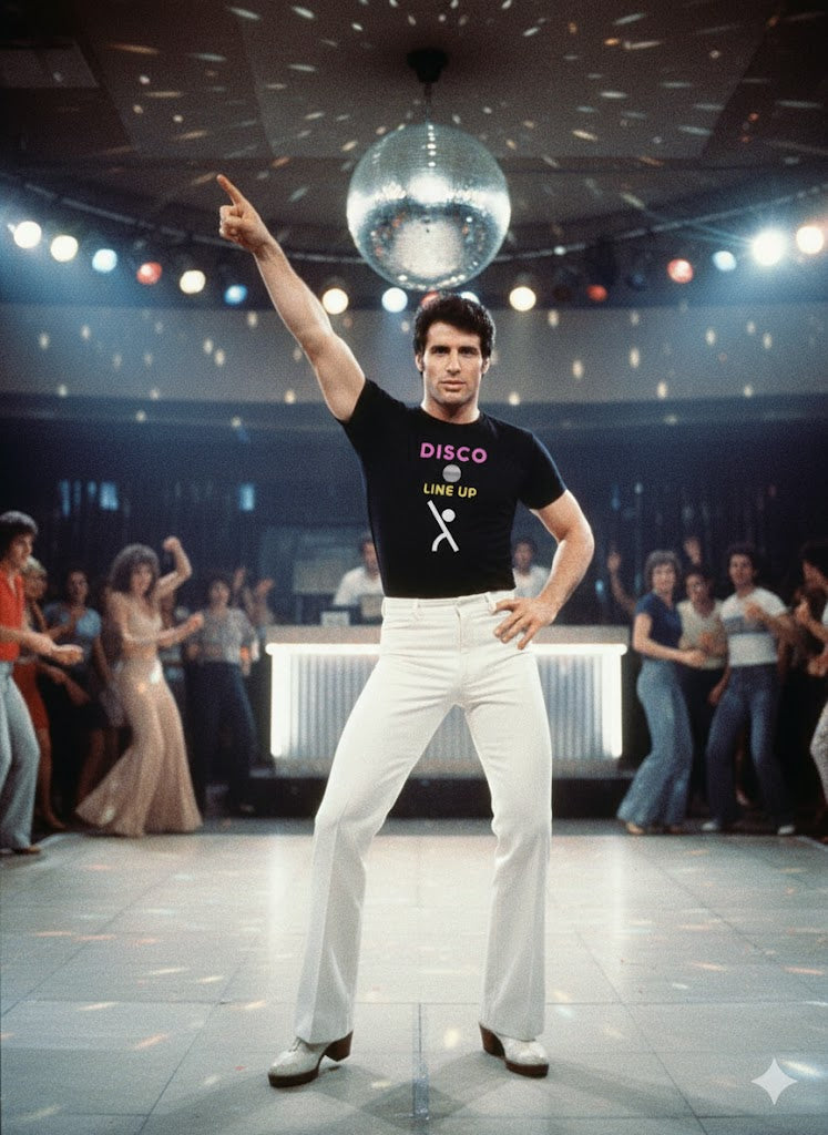 Minimalist Parody Unisex Tee - Saturday Night Fever Shapes