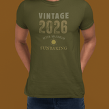 Vintage 2026 Retro Sunbaked T-Shirt Faded Distressed Aesthetic Tee - Guilty Kick Apparel